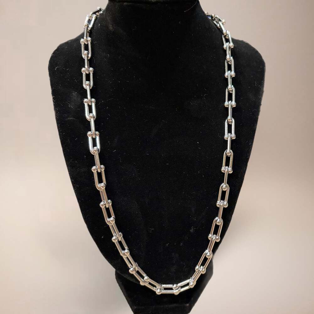 Stainless Steel U Link Chain Necklace for Men / Women